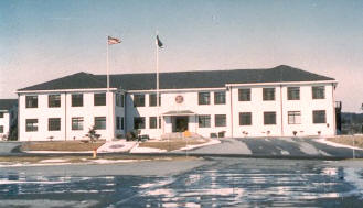 Corps headquarters building at Camp Sendai