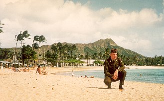March 1955 on Waikiki Beach