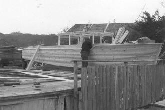 Building boat at Matsushima Bay